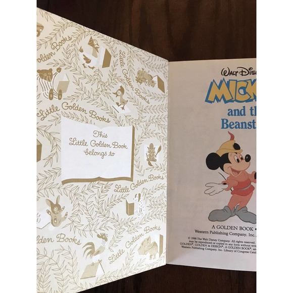 Disney Little Golden Books Lot Of 4 Mickey Mouse Pinocchio - Picture 2 of 9